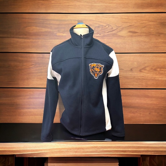 - NFL CHICAGO BEARS WAFFLE WEAVE FLEECE LINED COAT SZ SMALL - Picture 1 of 8